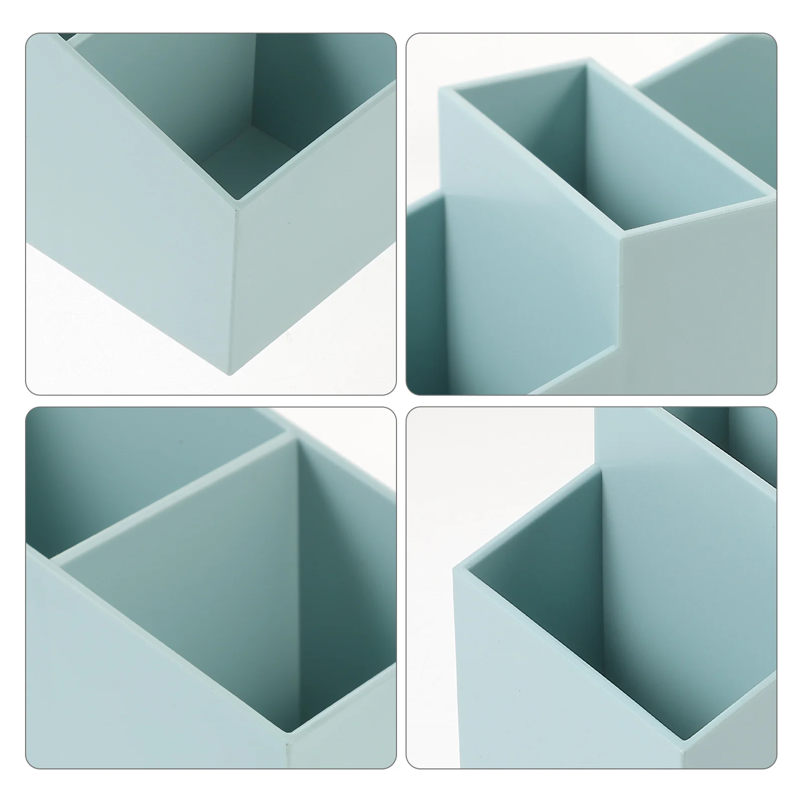 

Storage Box Work Desk Desktop Stationery Supplies Household Sky-blue Plastic Organizer Office