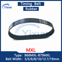 MXL Close Loop Toothed Timing Belt B68 B69 B70 B71 B72 B73 B74 B75 B76 B77 B78 B79 Width 3/5/6/10/19mm For 3D Printer Drive Belt