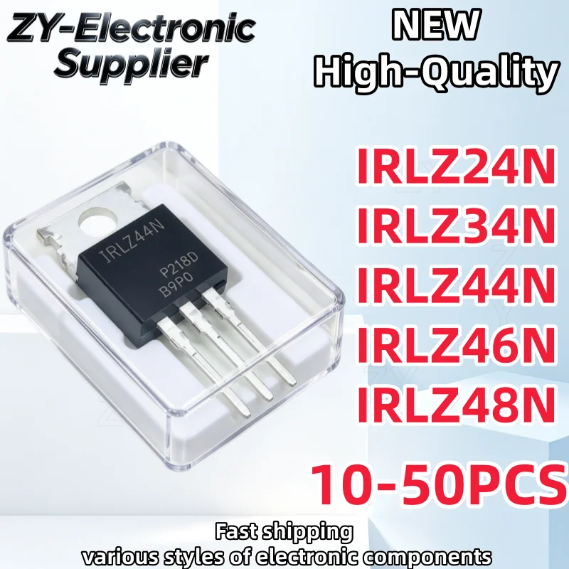 10-50Uds New IRLZ44N IRLZ24N IRLZ34N IRLZ46N IRLZ48N TO-220 LZ44N LZ24N LZ34N LZ46N LZ48N MOSFET Best Quality In Stock