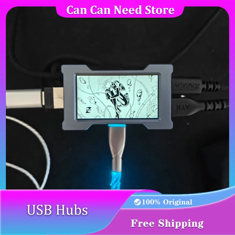 

HM HUB, два буксировки, три частоты возврата 8000 Гц с персонализированным экраном, независимый источник питания, веб-драйвер, аксессуары для ПК