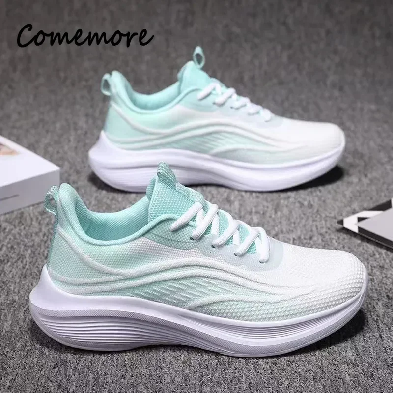 Spring New Ultra-light Running Shoes Sports Women's Shoes Mesh Non-slip Breathable Soft-soled Lightweight Casual Shoes