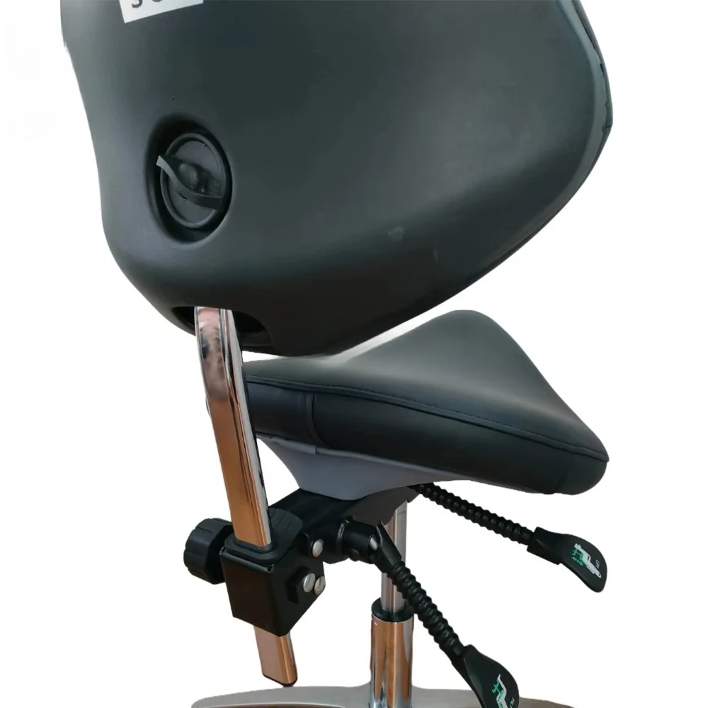 New Arrival Dental Chair Medical Assistant Saddle Stool with Backrest for Doctor's Clinic for Dental Unit