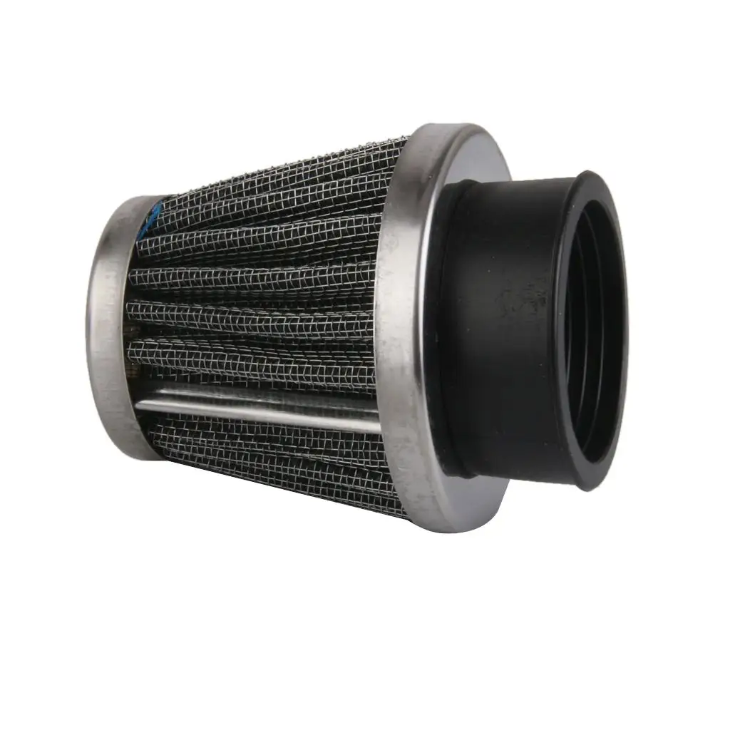 48mm High Fuel Filters Cleaner Air Intake Cone Economizer for Motorcycle Accessory Black