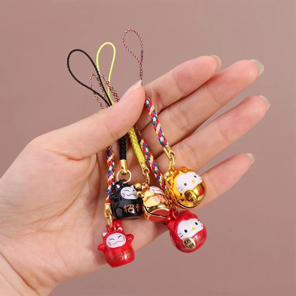 

Lucky Cat Lucky Cat Phone Charms в китайском стиле Fortune Maneki Neko Phone Chain Anti Loss Ins Fortune Cat Брелок для телефона Чехол для телефона