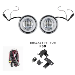 1Pair LED DRL Daytime Running Rally Lights Driving Lamp 12V For MINI Cooper R50 R52 R53 F55 F56+ F60 Additional Headlight