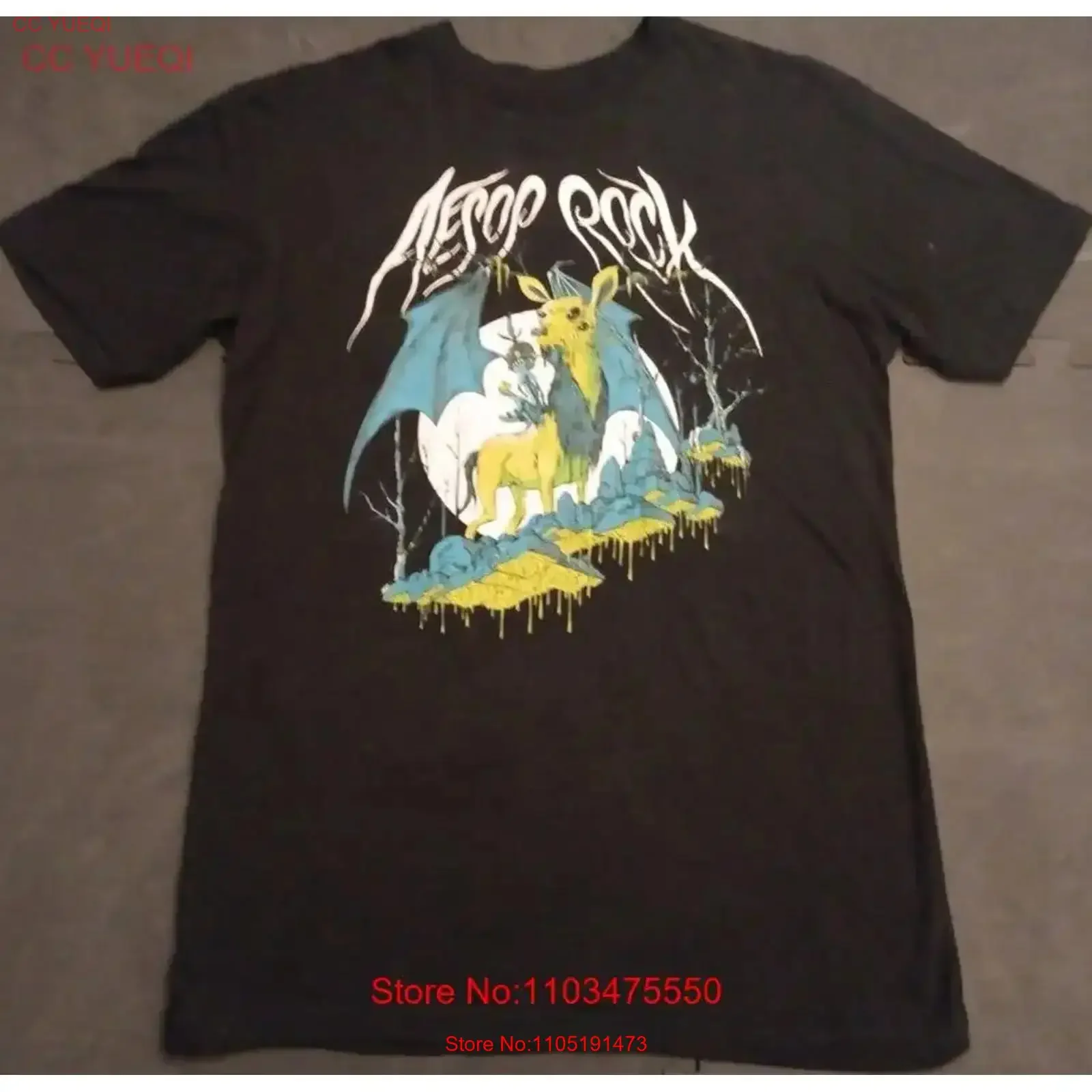 

Med Rhymesayers Aesop Rock The Impossible Kid On Deer T Shirt vintage Washed Comfortable Casual homme graphic designer clothes