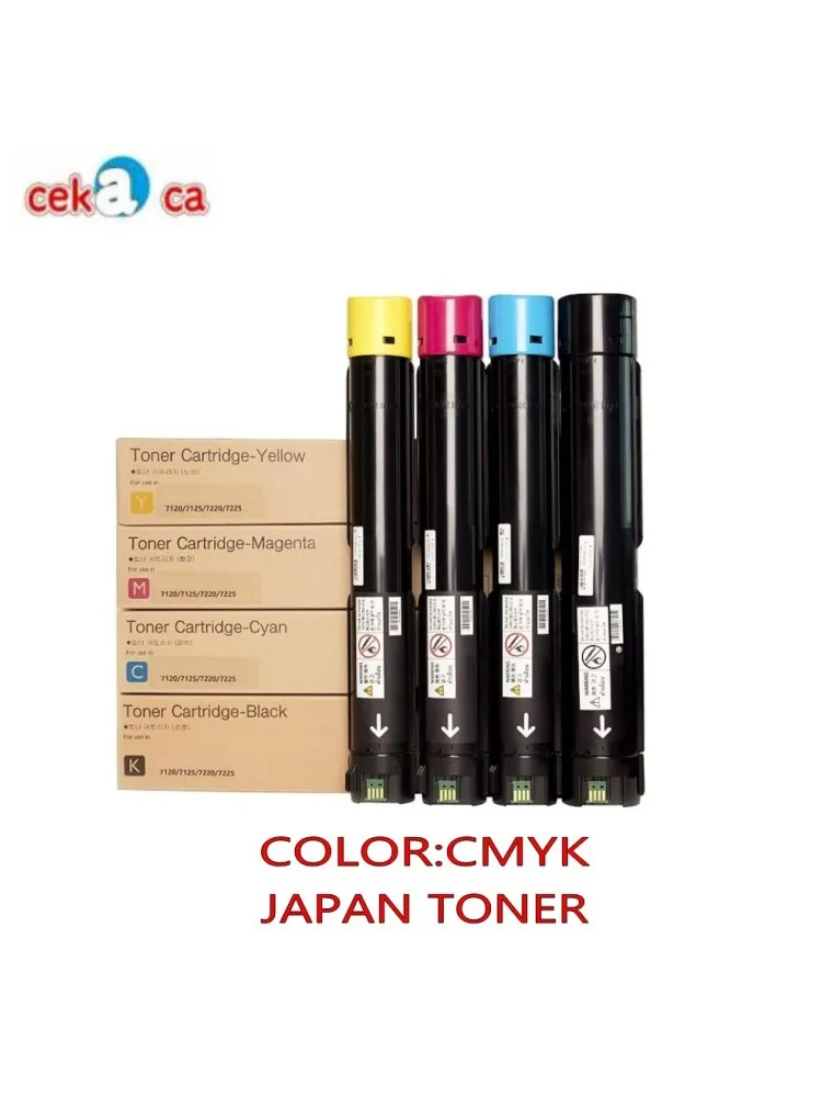 Imagem -05 - Compatível 7120 Cartucho de Toner para Xerox Workcentre 7120 7125 7220 7225 Impressora 006r01457 006r01458 006r01459 006r01460 Toner