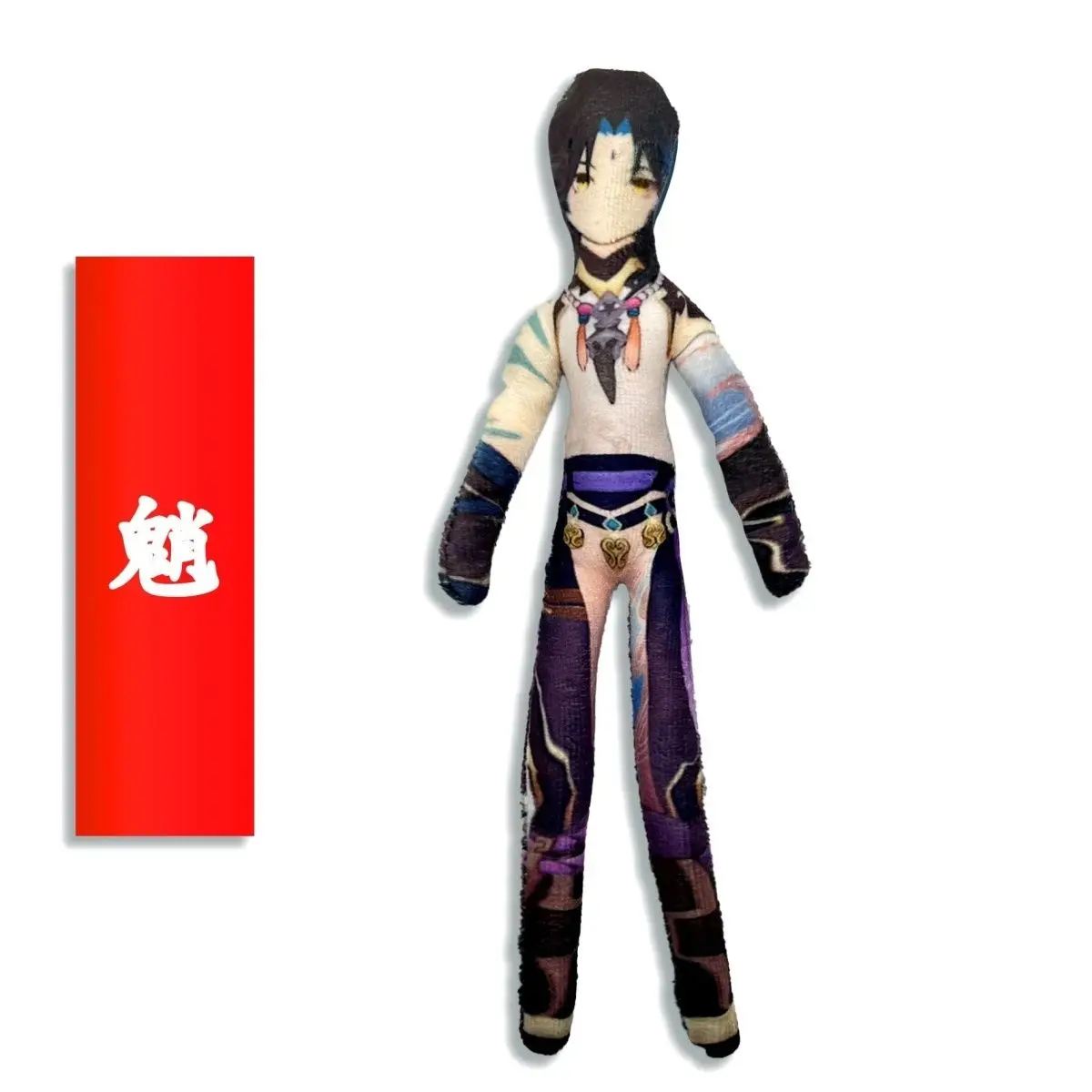 

Плюшевая кукла для косплея по игре Genshin Impact: Чжунли и Венти, ручная работа, абстрактный каркас из проволоки, сгибаемая, мягкая фигурка, декор для комнаты