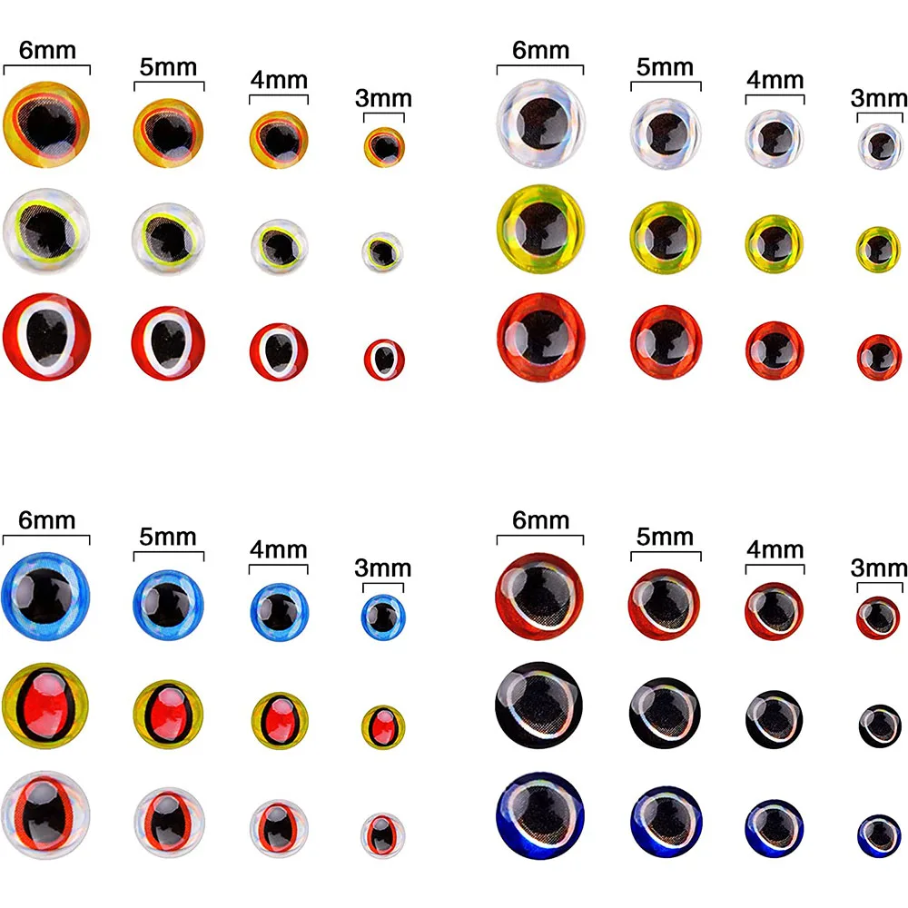 Ojos holográficos realistas para señuelos de pesca – Atado de moscas DIY - imagen 2