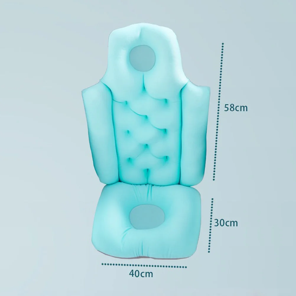 Suspension Pad Bath Cushion Backseat Bathing Bathtub Pillow Particles Polyester Spa for Baby Child