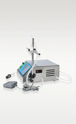 Semi-Automatic Double Head Diaphragm Pump Filling Machine, Electric Liquid Filler for Beverage Cosmetic Cleanser