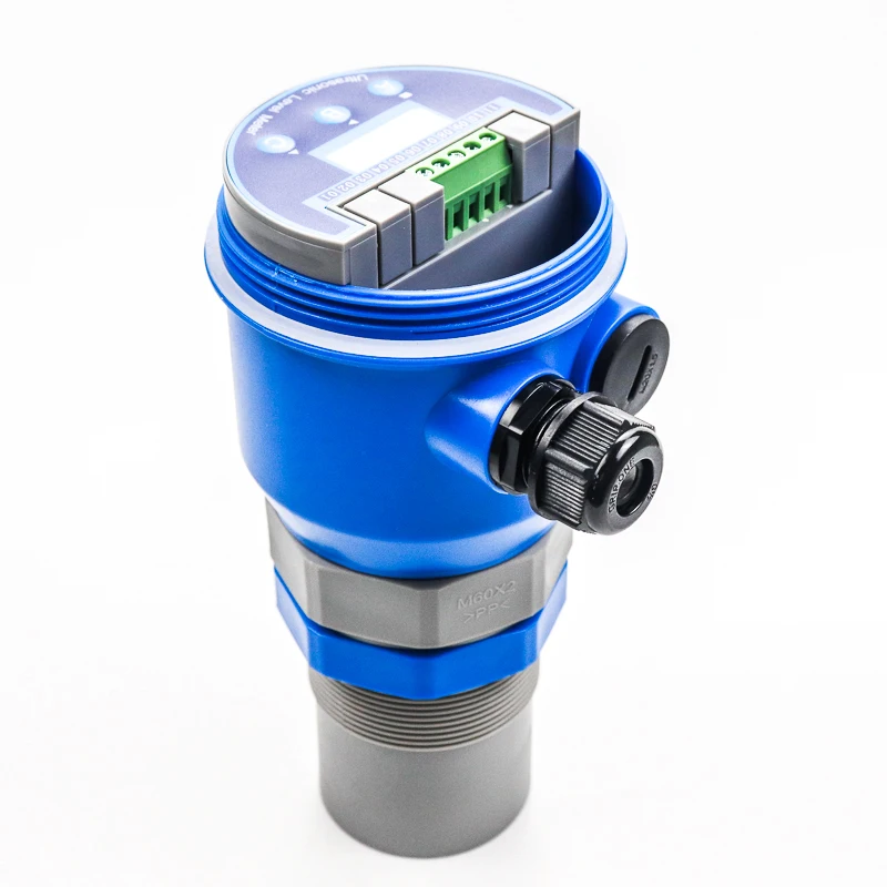 4-20mA Ultrasonic Hart Liquid Level Transmitter Deep Well DC Pump Liquid Level Sensor