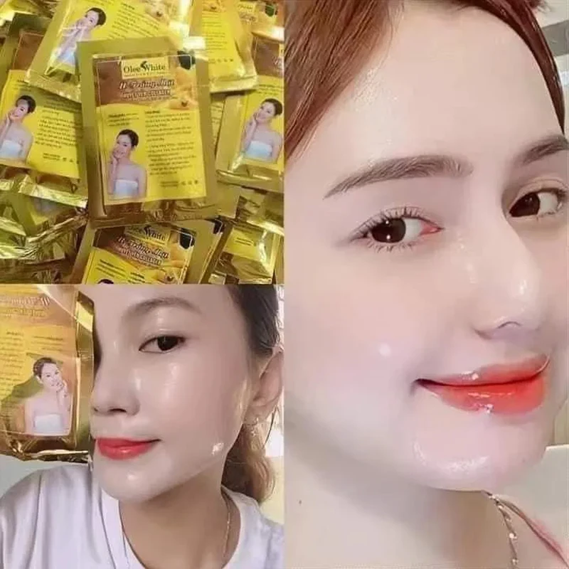 Mặt Nạ Ủ Trắng Huyết Yến Collagen Giúp tái tạo collagen và gia tăng độ đàn hồi cho da, dưỡng da căng mịn, trắng hồng 1pcs