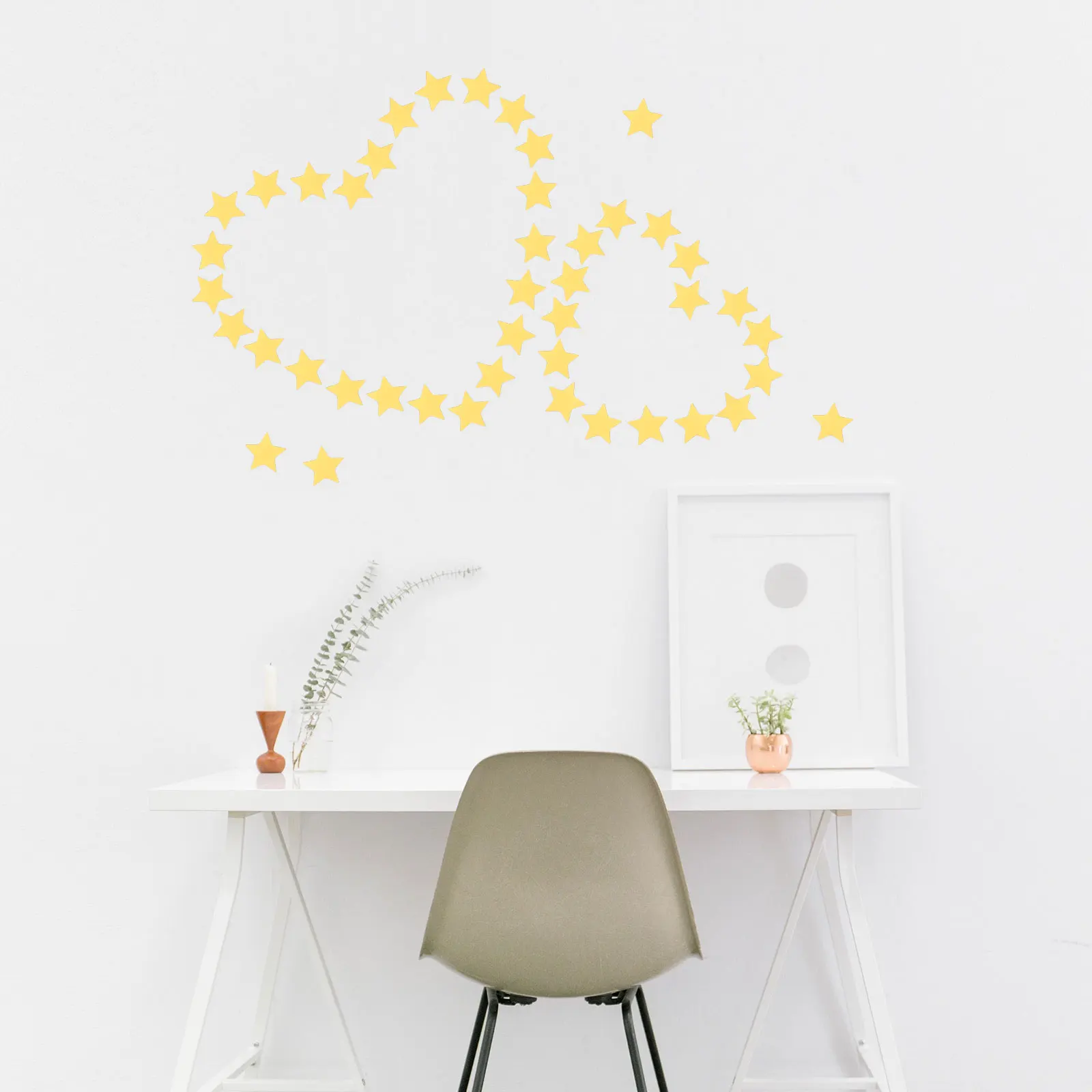 

100 Pcs Sticker Mirror Decorative Stickers Mirrors Decal Acrylic Decoration