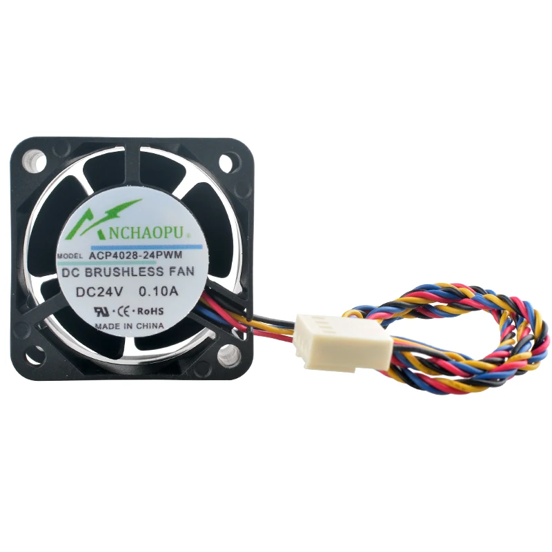 ACP4028-12PWM ACP4028-24PWM 4cm 40mm fan 40x40x28mm DC12V/24V 4-pin 9000/13000rpm cooling fan for chassis CPU power supply