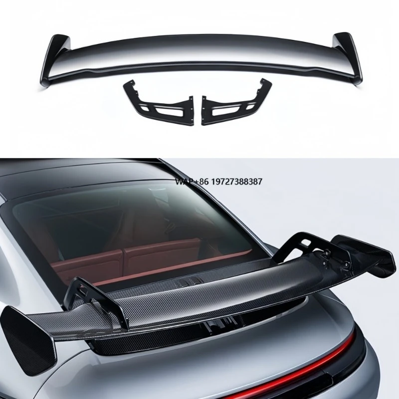 PK Style Dry Carbon Fiber Rear Spoiler, Trunk Spoiler, Body Kit Upgrade for 992.2