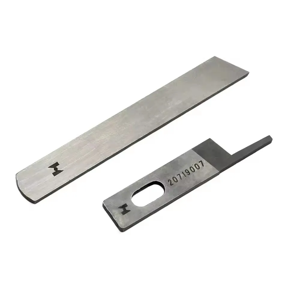 

20719007 &220119002 Встановленный верхний + нижний нож JACK 798, 798D, C4, E4, 904, 905, 799S, 900 Детали лез для оверлока швейной машины