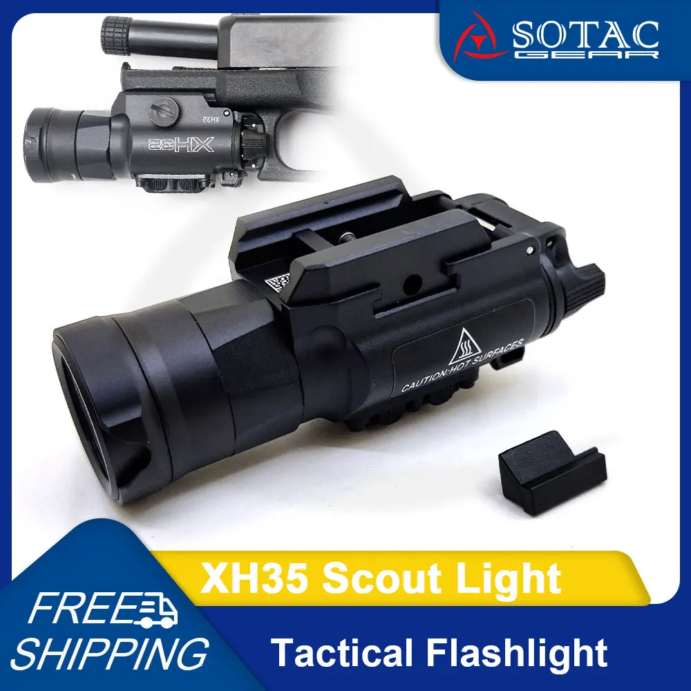 

SOTAC Tactical XH35 Flashlight Ultra-High Dual Output 1000 Lumen White LED Outdoor Strobe White Light Hunting Scout Lights