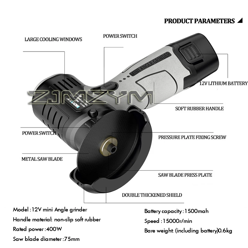 Mini Winkel Grinder Tragbare Lithium-Batterie Handheld Tragbare Kleine Polieren Schleifen Schneiden Maschine Haushalt Power Tool