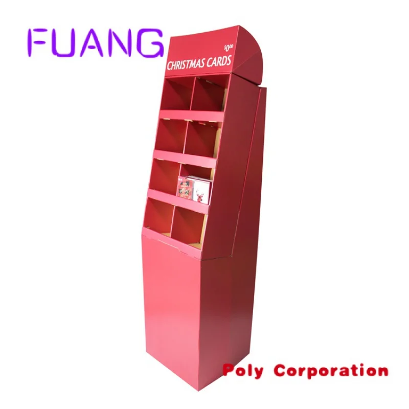 Reclamefolder Papier Winkel Rek Stand Tentoonstelling Wenskaart Product Kartonnen Display Stand