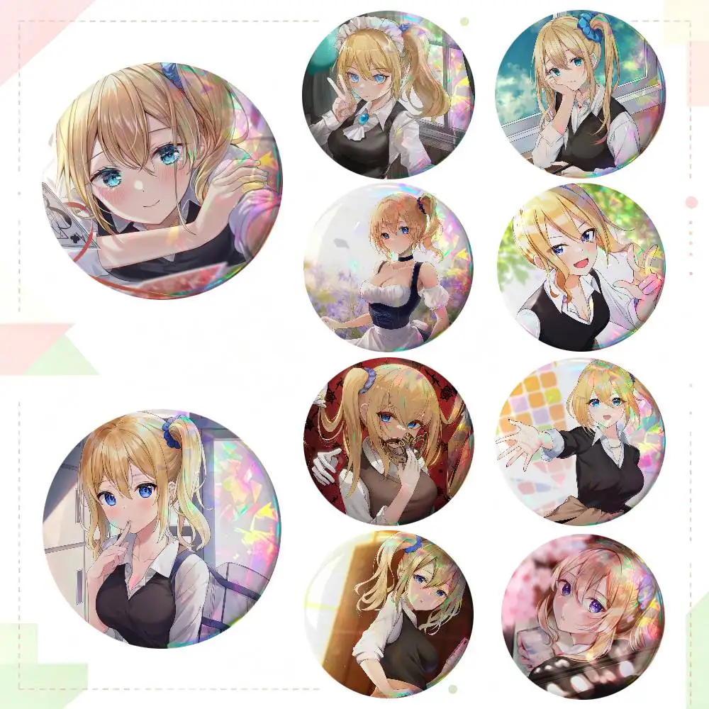 Anime Kaguya-sama Love Is War Hayasaka Ai Round Badge Creative Brooch Clothing Backpack Accessories Lapel Pin