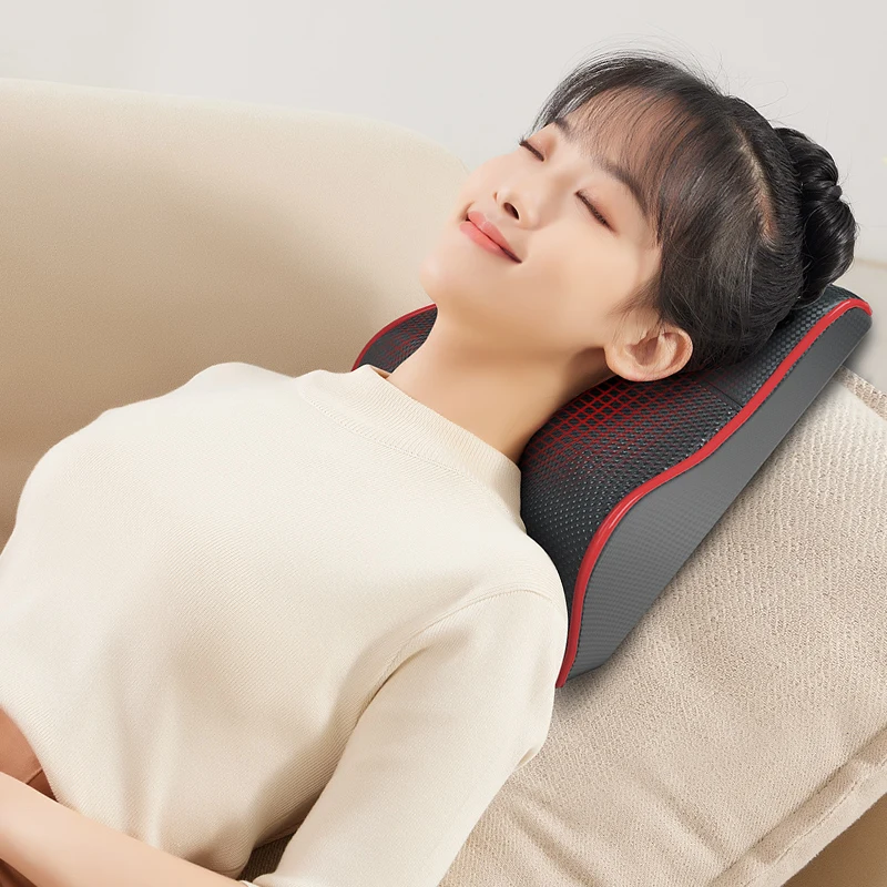

Hot Sale Rechargeable Smart Compress Neck & Body Waist Massage Cushion Factory Direct Heat Pillow