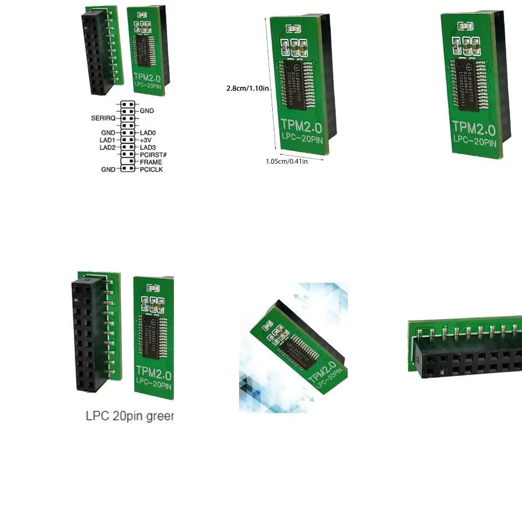 

31BA замена TPM 2.0 Модуль безопасности LPC 20PIN модуль безопасности для GC-TPM20