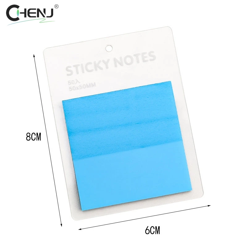 Imagem -06 - Transparente Sticky Notes Impermeável Colorido Clear Memo Pad Postou it Memo Auto-adesivo Message Reminder Escritório Escola 50sheets