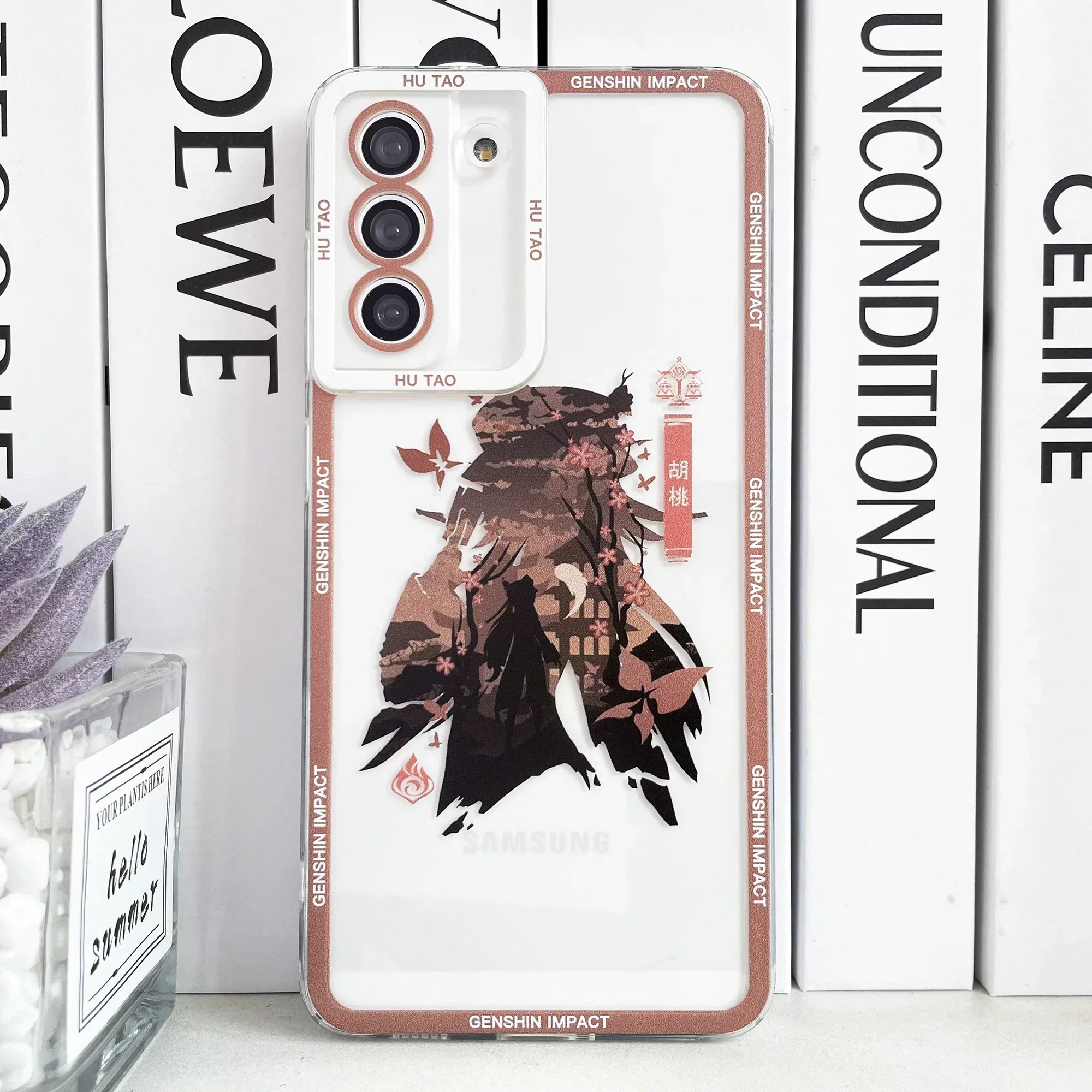 Genshin Impact Case For Samsung Galaxy S20 Plus S21 FE S22 S23 Ultra A53 A52 A13 A33 S24 Anime Hu Tao Zhongli Phone Cover