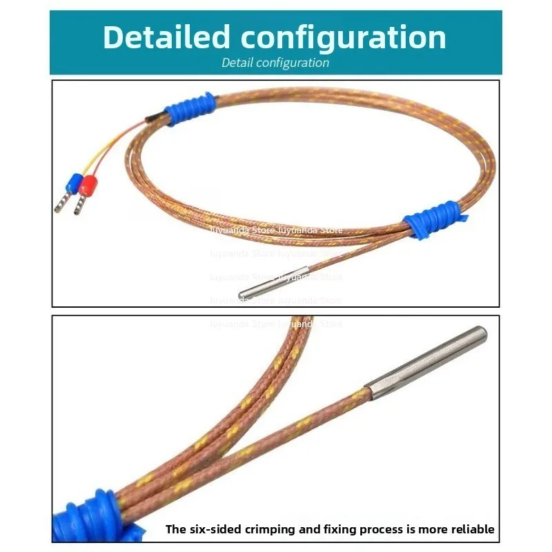 K/J/T Type Micro Thermocouple Sensor Φ1.5 Φ2.0mm High-temperature Probe 0-480°C Stainless Steel Tip