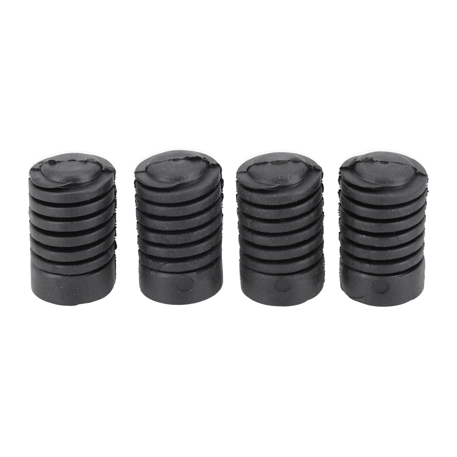 Rubber Stop Buffer Cushion for Nissan Hood Tailgate 4Pcs Black Color Part Number 817381J000 Ensures Secure Fit