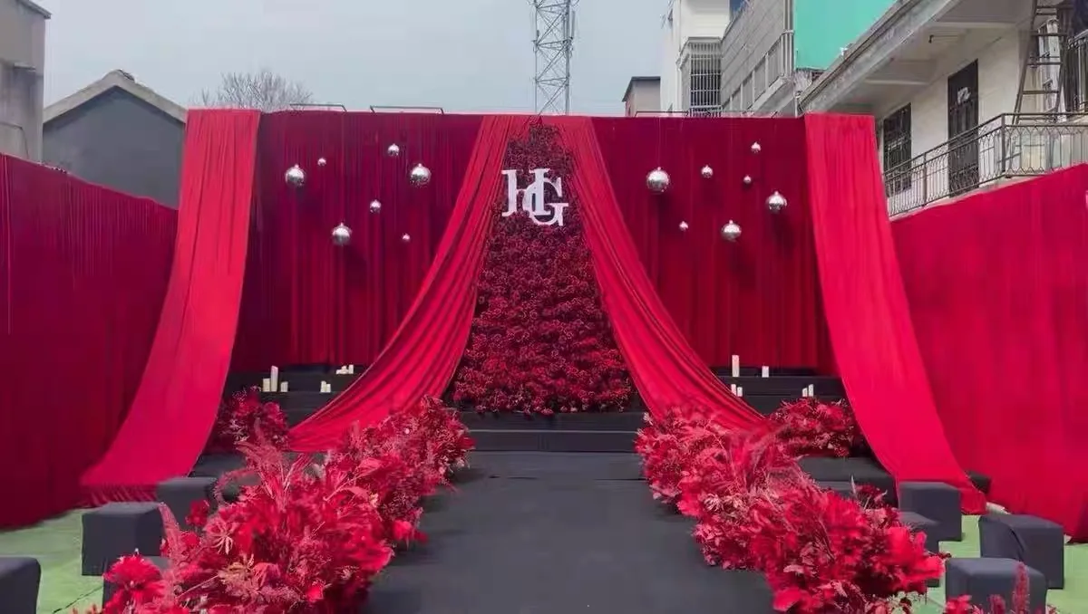 

Flannel Velvet None Transparent Wedding Backdrop Curtain Drapes Wedding Supplies Background for Party Event Birthday Stage Decor