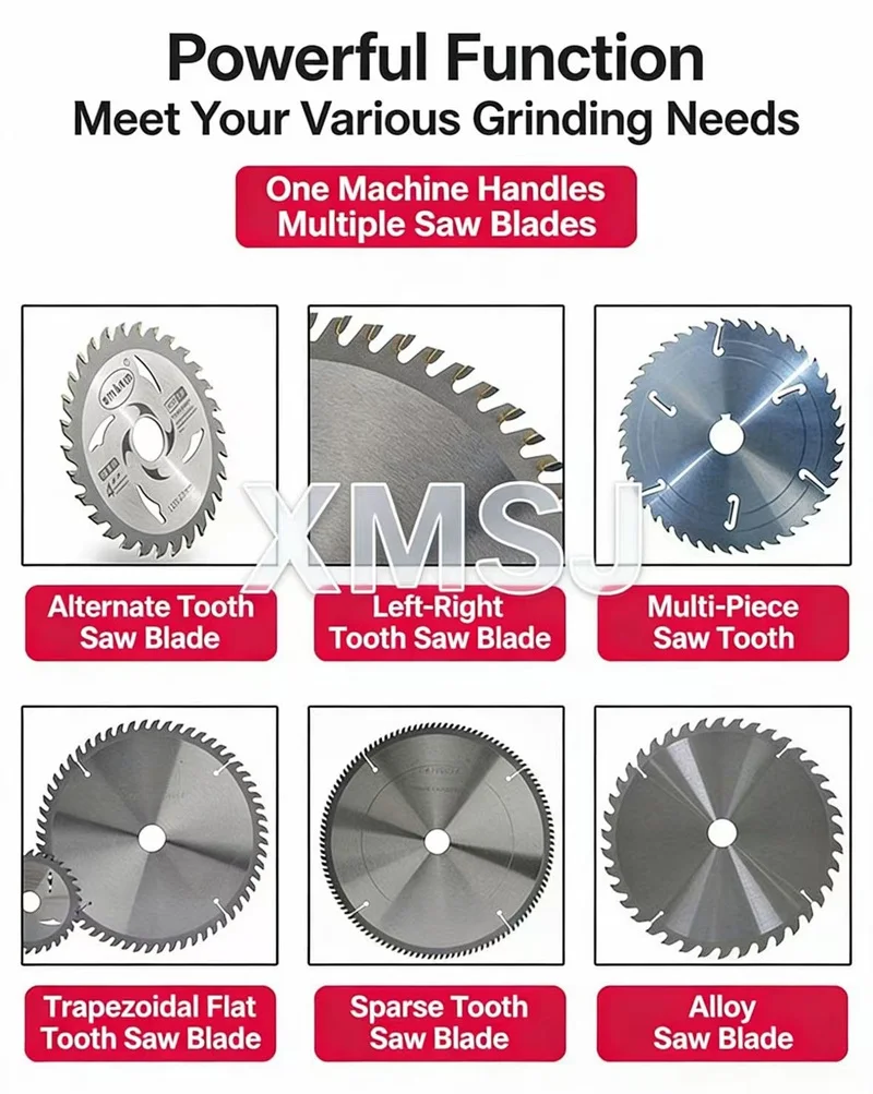 550W Circular Saw Blade Sharpening Machine, High-Precision Alloy Saw Blade Sharpening Machine, Serrated Sharpening Machine