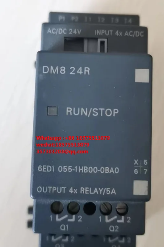 

For DM8 24R Expansion Module, 6ED1 055-1HB00-0BA0 24V AC/DC, 4DI / 4DO 1 Piece