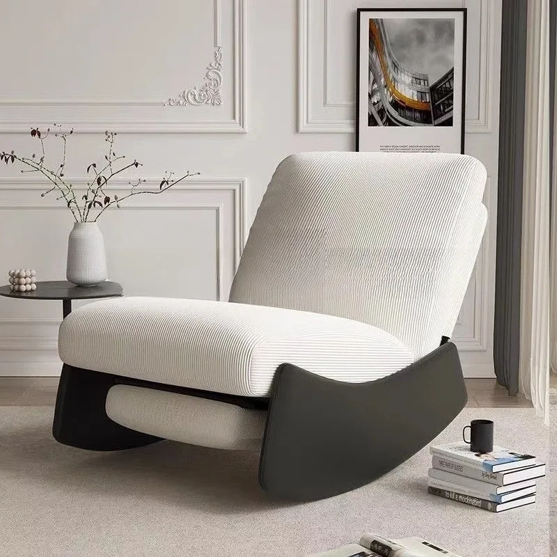 Recumbable chair single sofa sedentary rocking chair  adult leisure recliner balcony comfortable lazy chair