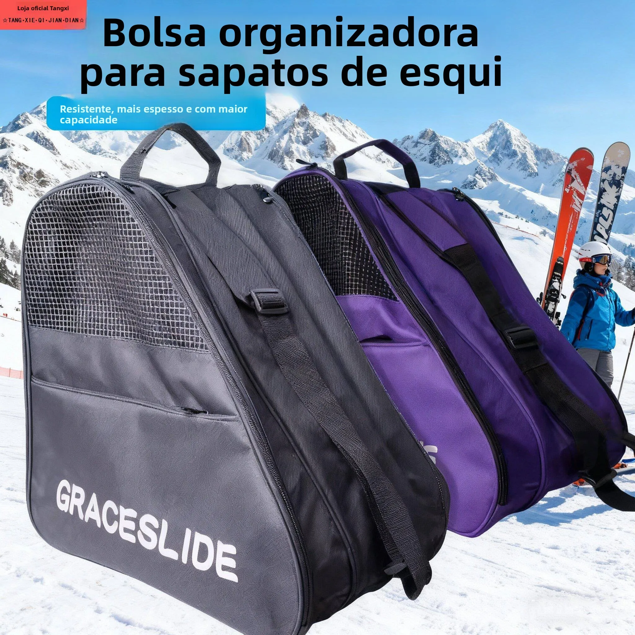 outdoor-skiing-equipment-waterproof-breathable-snowboard-boot-single-shoulder-bag-crossbody-bag-for-dual-board-shoes-storage