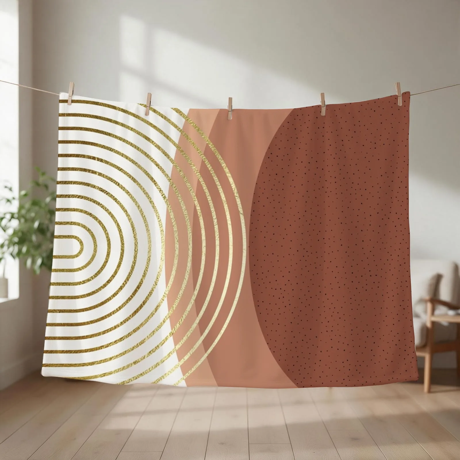 Boho Mid Century Throw Blanket Sofa Quilt Winter beds Flannel Blankets For Bed Blankets