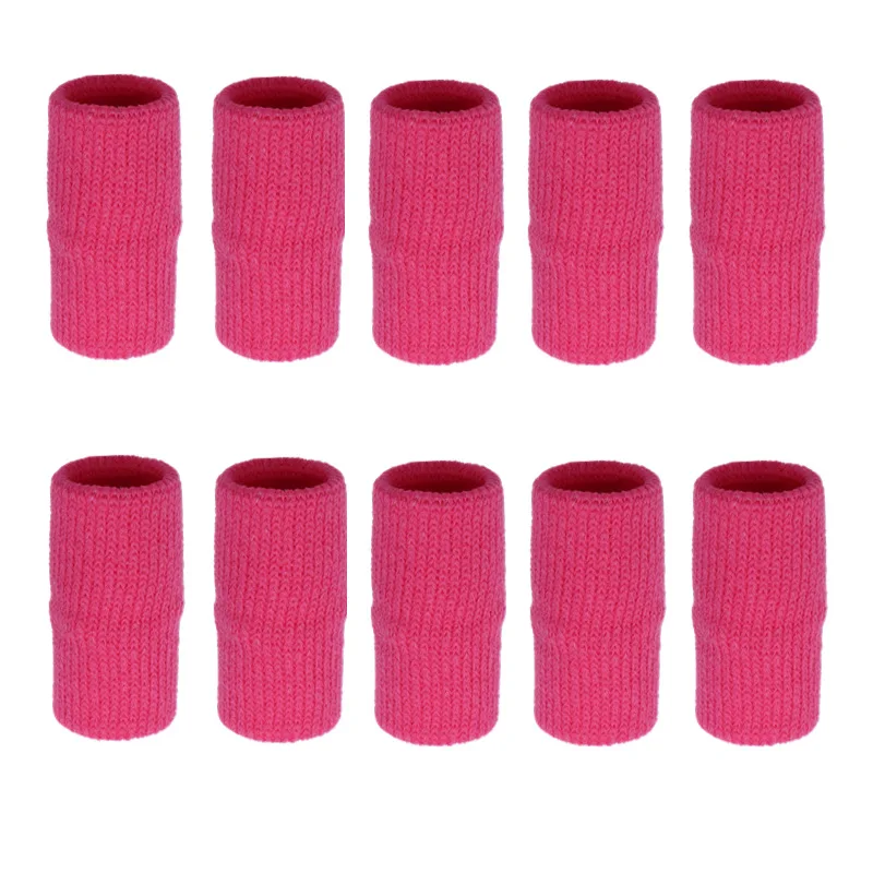 10PCS Elastische Sport Finger Ärmeln Arthritis Unterstützung Finger Schutz Outdoor Gym Basketball Volleyball Finger Schutz Corrector