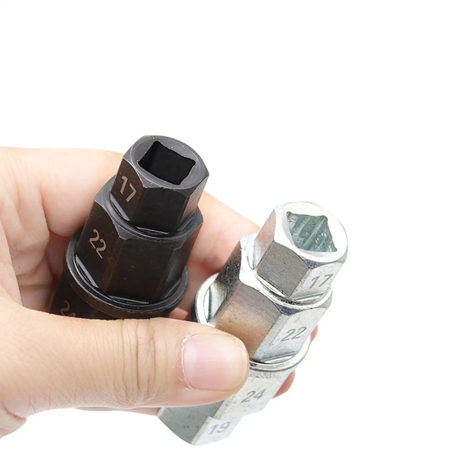 

Motorbike Spindle Key Wrench Accessories Spindle Socket Adapter 17mm 19mm 22mm 24mm for Motorcycle Multipurpose Sturdy