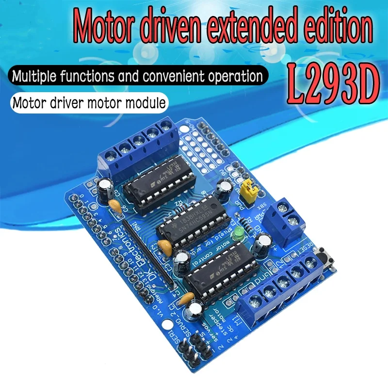 L293D щиток управления двигателем, плата расширения привода двигателя ДЛЯ щита двигателя Arduino