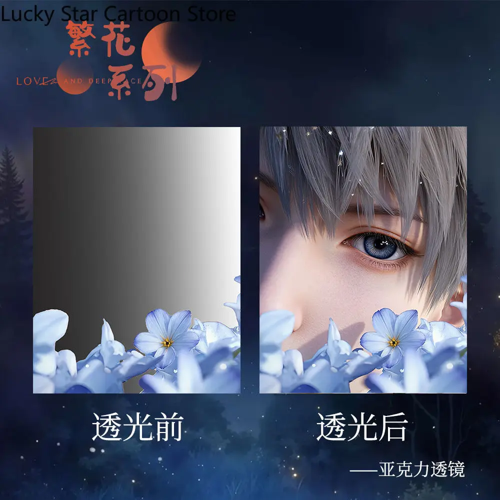 هدية عيد ميلاد كوسبلاي عدسة أكريليك الحب والمساحة العميقة سلسلة مزدهرة Xavier Zayne Rafayel Sylus Caleb مجموعة لعبة جديدة