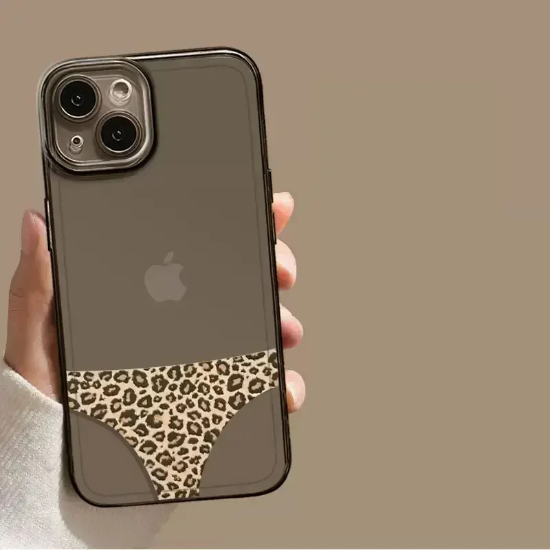 Funny Sexy Underwear Bikini Pattern Phone Case For iPhone 16 15 14 13 12 11 Pro Max Mini X XS SE 7 8 Plus Shockproof Clear Cover
