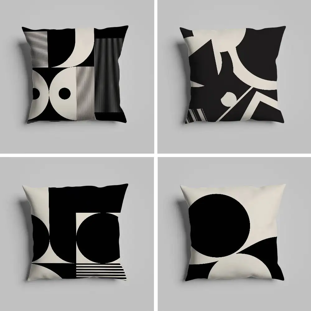 

Advanced Black And White Pillow Case Pillowcase For Car Pillows 60x60 Cushions Luxury Double Sided Cover Home And Decoration So