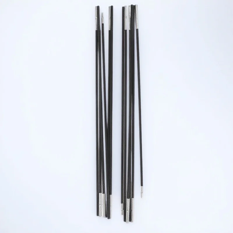 

2Pcs Fiberglass Tent Pole Kit 6 Sections Portable Easy to Use Spare for Camping Hiking Support Bar Accessories