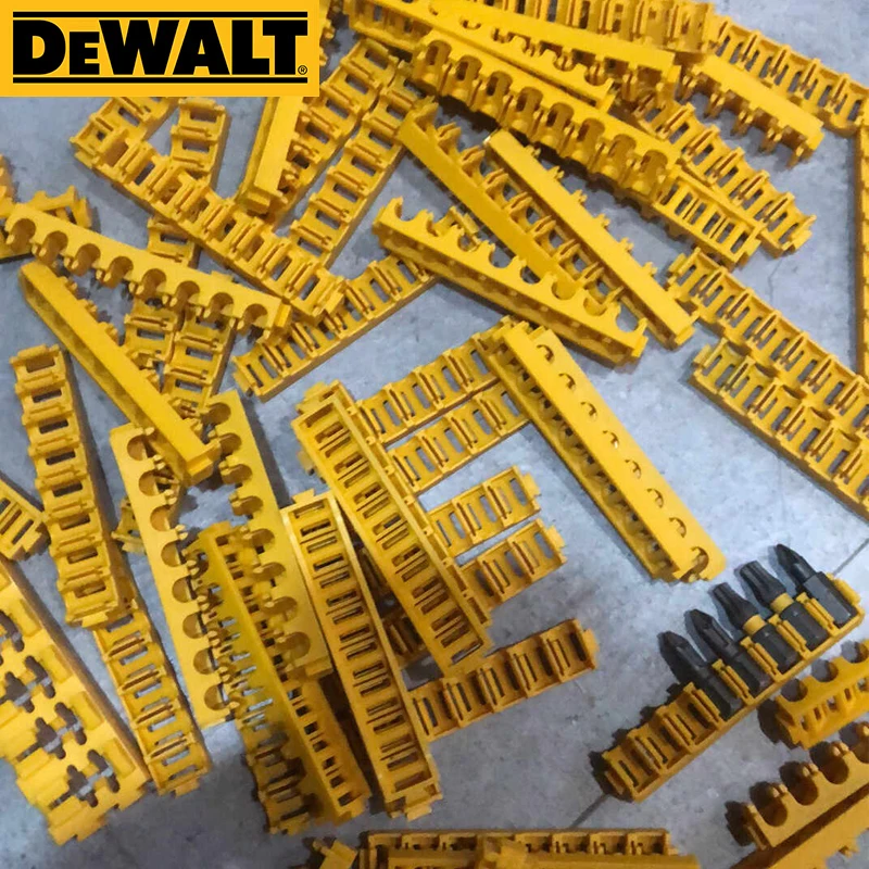 DEWALT Original Drill Bits Accessories Tool Box Yellow Black Transparent Screws Nuts Drills Tough Case Small Medium Large Size