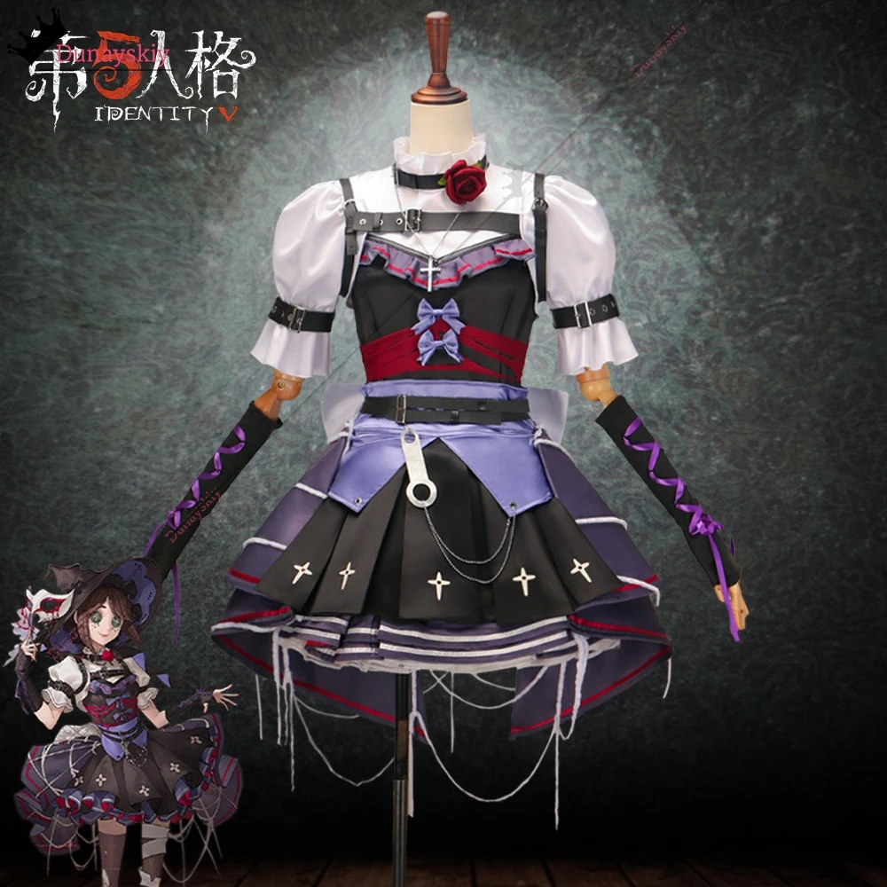 إيما وودز البستاني تأثيري حلي لعبة الهوية V كوس الملابس الجميلة الساحرة فستان لوليتا فستان حفلة مجموعة كاملة الملابس