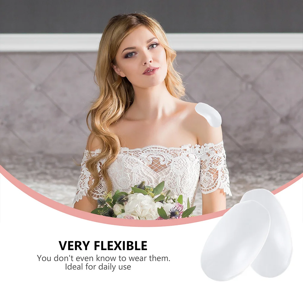 

Invisible Silicone Shoulder Pads Anti-Slip Reusable Cushion For Women Breathable Comfortable Clothes