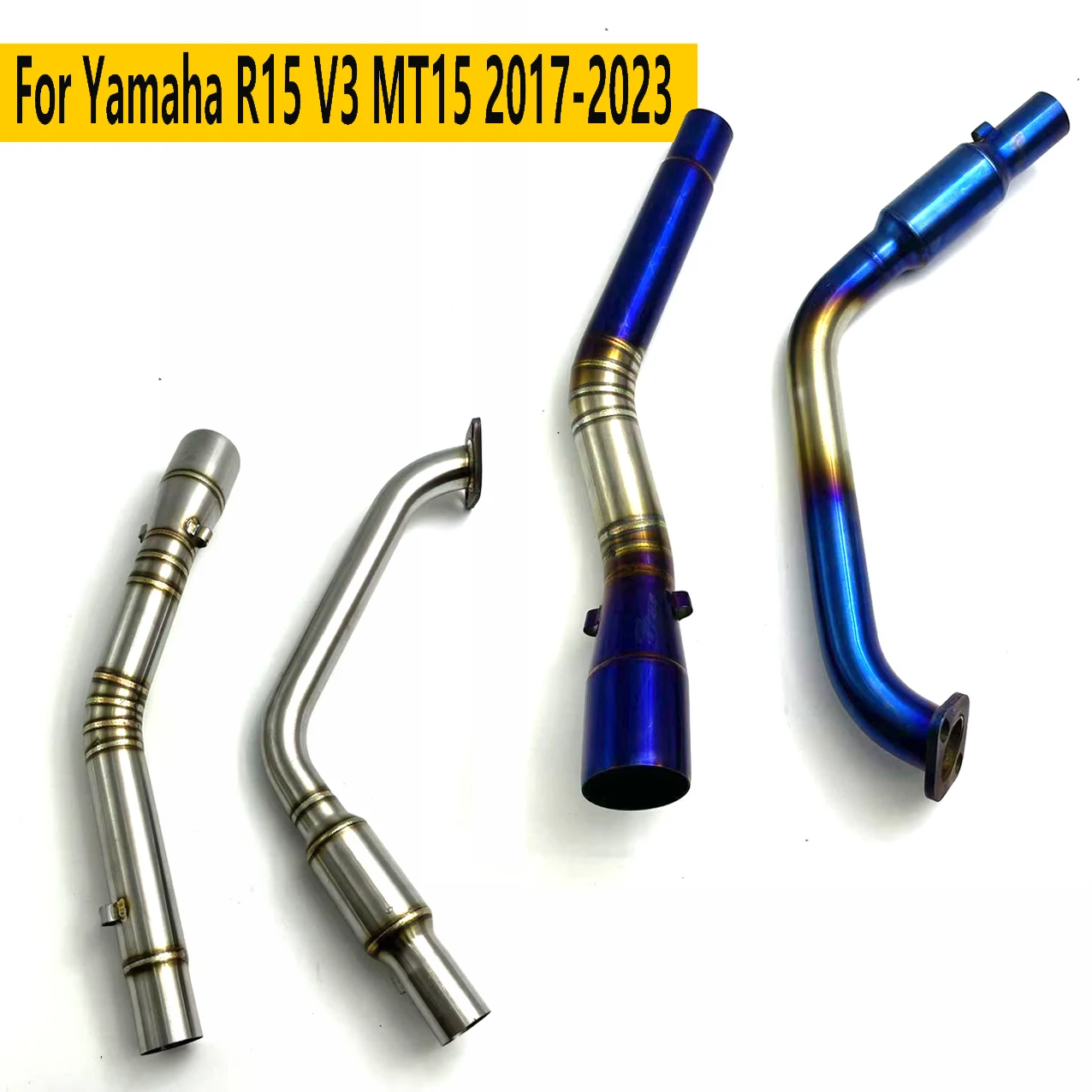 

Универсальный 51 мм подходит для выхлопной системы мотоцикла, глушитель из нержавеющей стали для Yamaha R15 V3 MT15 2017-2023