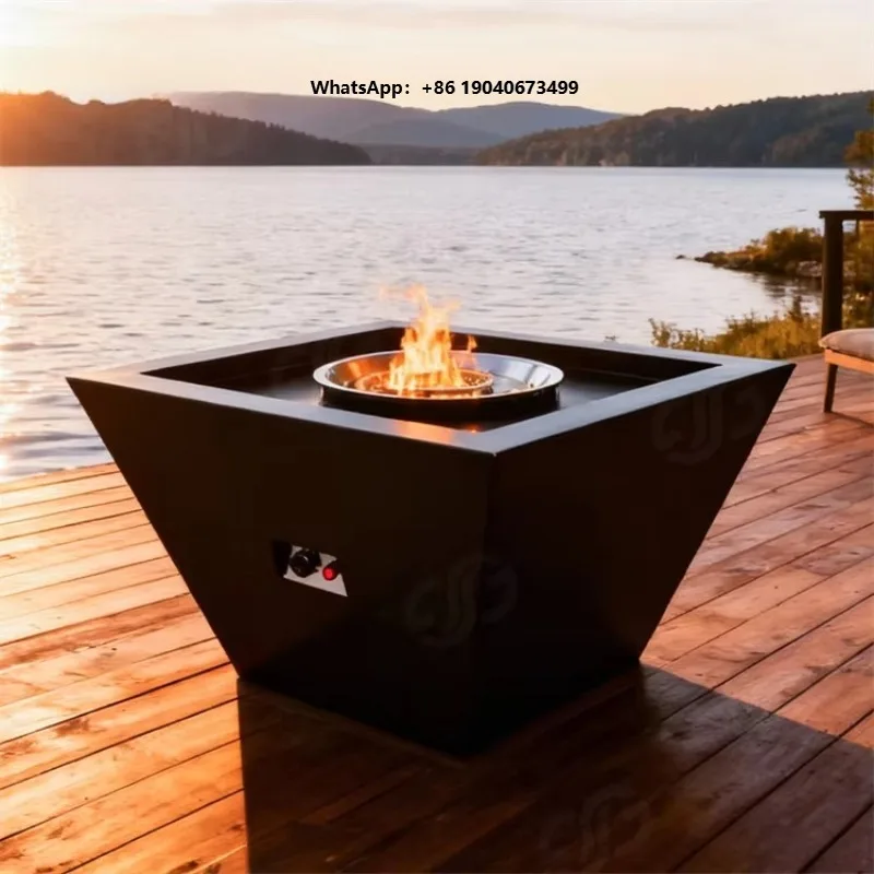 Wholesale Patio Garden Outdoor Gas Smokeless Fireplace Outdoor Metal Gas Fire Pit xyl