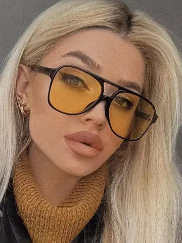 Double beam Rectangle Sunglasses Women Men Vintage Brand Designer Square Luxury Sun Glasses Shades Female sunglasses eyewear